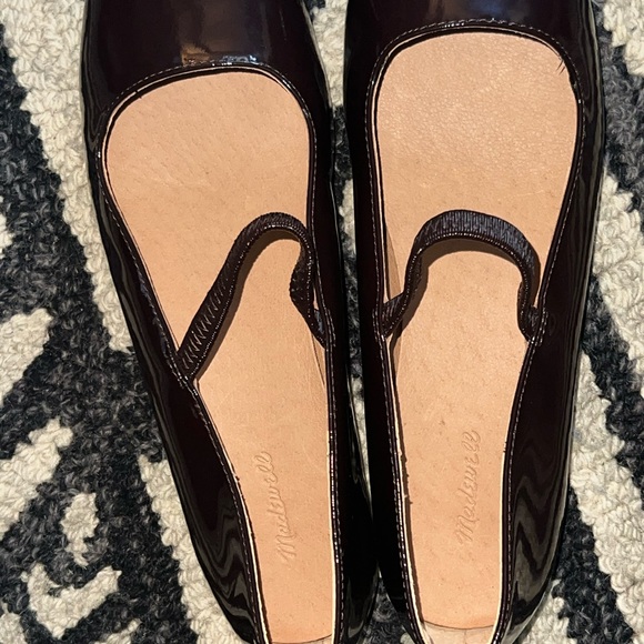Madewell Glossy Brown Flats - Picture 3 of 6